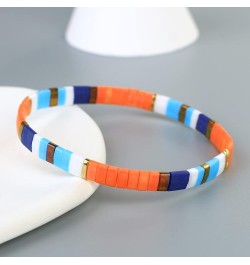 Women Tila Multi Color Stretch Bracelets Tile Enameled Alloy Friendship Bracelets Handmade Cuffs Jewelry Gift Multi 006N $10....