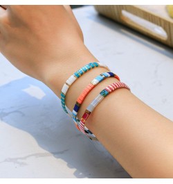 Women Tila Multi Color Stretch Bracelets Tile Enameled Alloy Friendship Bracelets Handmade Cuffs Jewelry Gift Multi 006N $10....