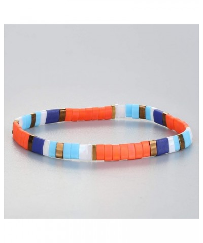 Women Tila Multi Color Stretch Bracelets Tile Enameled Alloy Friendship Bracelets Handmade Cuffs Jewelry Gift Multi 006N $10....