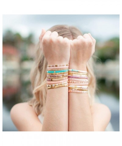 Women Tila Multi Color Stretch Bracelets Tile Enameled Alloy Friendship Bracelets Handmade Cuffs Jewelry Gift Multi 006N $10....