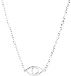 EVIL EYE Pendant Necklace Silver $20.64 Necklaces