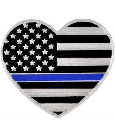 Thin Blue Line Lapel Pin 25 Pack USA Heart $30.47 Others