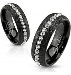 His Hers 4 Piece Black Ion Plated Stainless Steel Wedding Engagement Ring Band Set Size Women's 10 Men's 06 $16.25 Sets