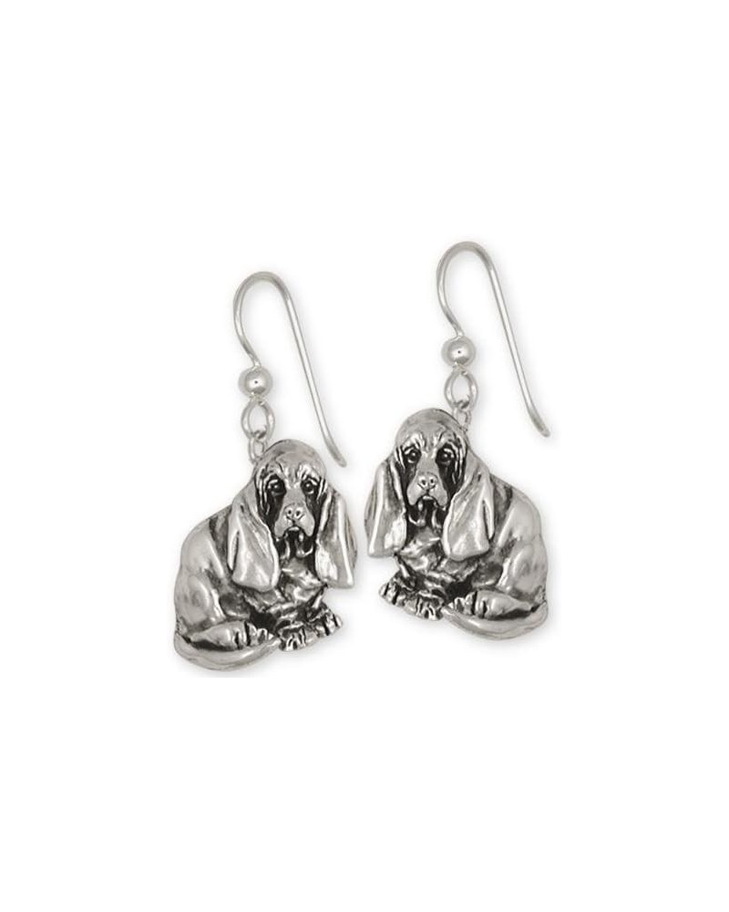 Basset Hound Jewelry Sterling Silver Basset Hound Earrings Handmade Dog Jewelry BAS5-E $61.56 Earrings