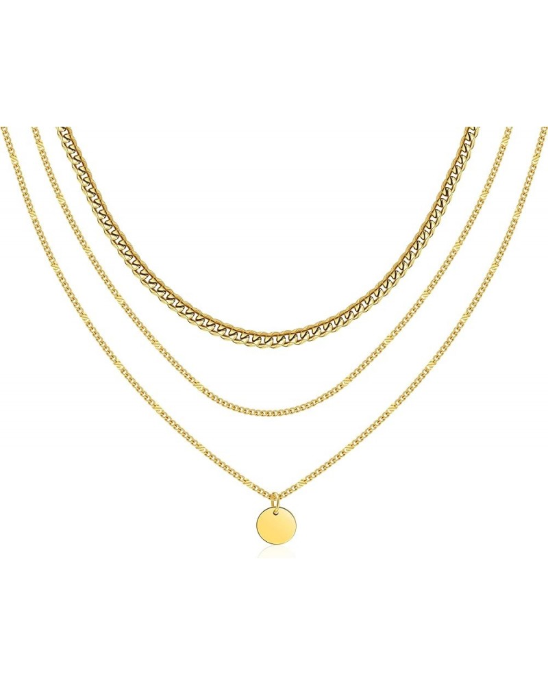 Layered Necklaces for Women Dainty Gold Plated Necklace Set Thin Chunky Paperclip Snake Rope Chain Choker Necklace for Women ...