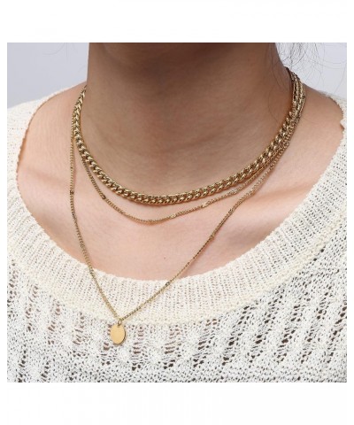 Layered Necklaces for Women Dainty Gold Plated Necklace Set Thin Chunky Paperclip Snake Rope Chain Choker Necklace for Women ...