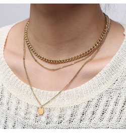 Layered Necklaces for Women Dainty Gold Plated Necklace Set Thin Chunky Paperclip Snake Rope Chain Choker Necklace for Women ...