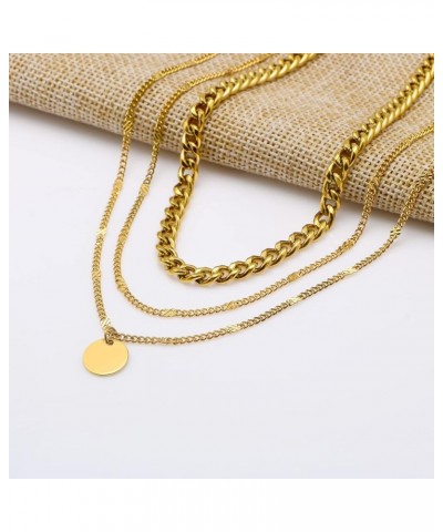 Layered Necklaces for Women Dainty Gold Plated Necklace Set Thin Chunky Paperclip Snake Rope Chain Choker Necklace for Women ...