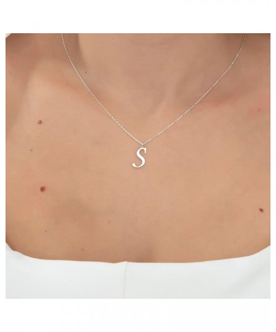 Initial Necklaces for Women - 14K Gold Plated over 925K Sterling Silver Letter Pendant, Elegant A-Z Monogram Gold Jewelry for...