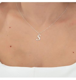 Initial Necklaces for Women - 14K Gold Plated over 925K Sterling Silver Letter Pendant, Elegant A-Z Monogram Gold Jewelry for...