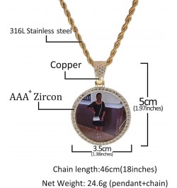 Photo necklace Personalized Photo Angel Wings Locket Necklace Personalized Photo necklace for Men Women Hip Hop Jewelry penda...