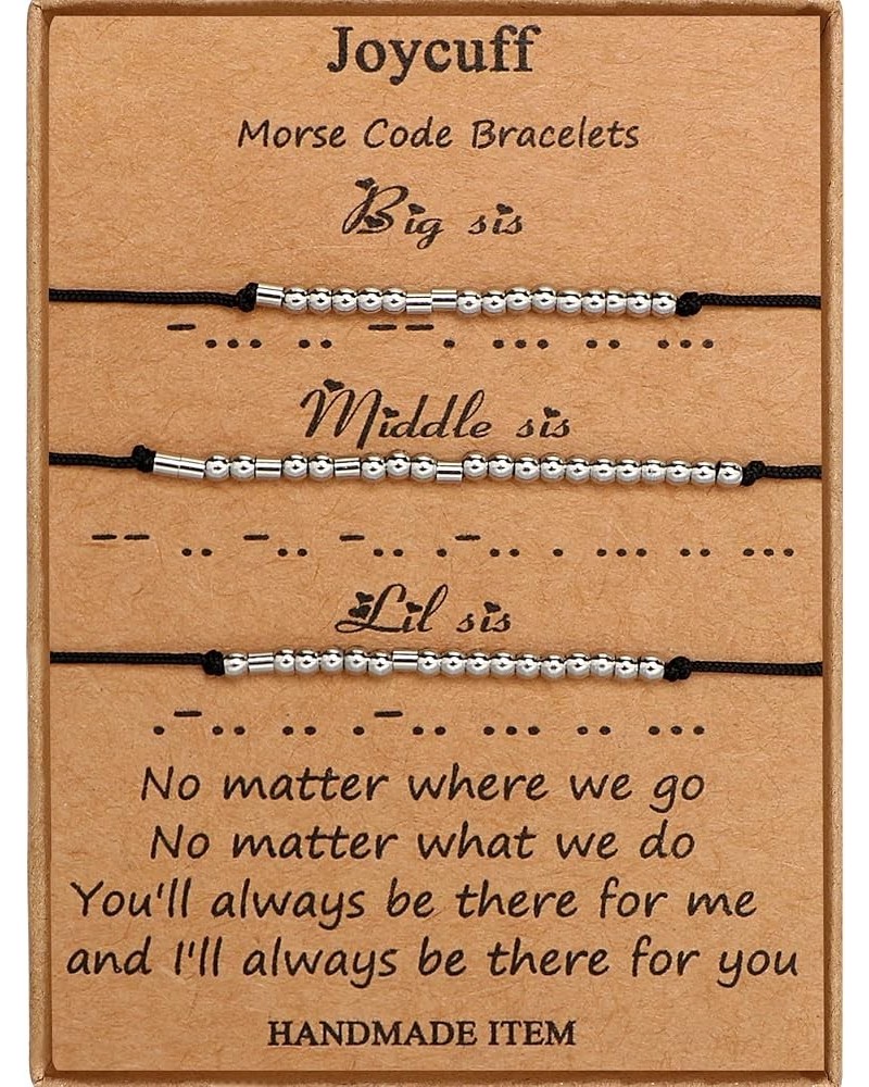 Inspirational Morse Code Bracelets for Women Men Birthday Christmas Gifts for Daughter Mom Dad Sister Aunt Boys Jewelry Encou...