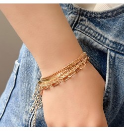 Stackable Gold Silver Bracelets for Women Dainty Herringbone Bracelets Sets for Women Stackable Figaro Chain Paperclip Link C...