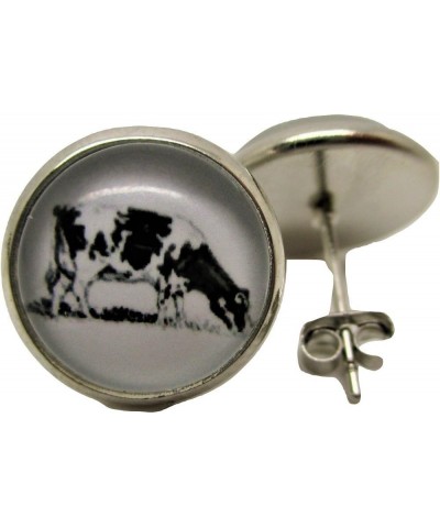 Holstein Cow Stud Post Earrings - New - Pair! $5.79 Earrings