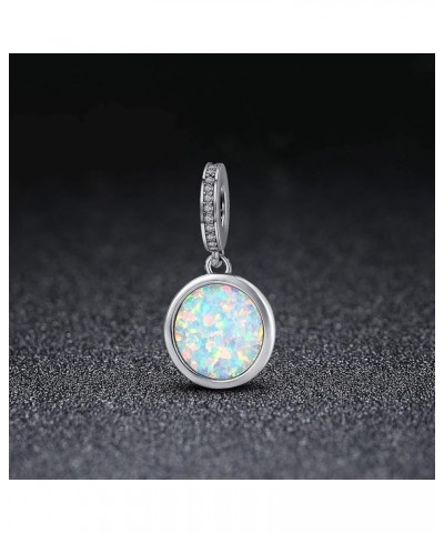 Initial Letter Charm Fit for Pandora Charms Bracelet A-Z 26 Capital Letter Opal Charms for Bracelet Necklace S $8.84 Bracelets