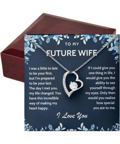 To My Future Wife Necklace, Bride To Be Gifts, Fiance Gifts For Her, Promise Necklace For Her, To My Wife Pendant, To My Soul...