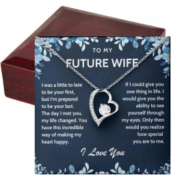 To My Future Wife Necklace, Bride To Be Gifts, Fiance Gifts For Her, Promise Necklace For Her, To My Wife Pendant, To My Soul...