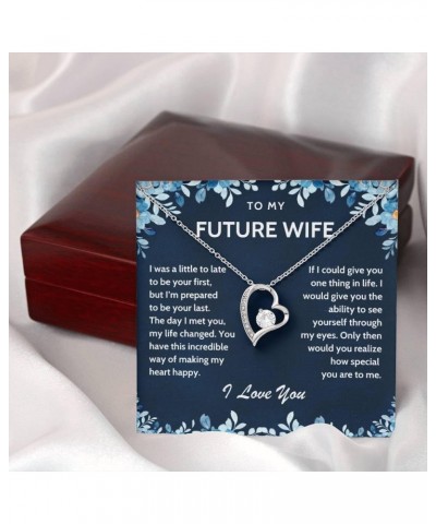 To My Future Wife Necklace, Bride To Be Gifts, Fiance Gifts For Her, Promise Necklace For Her, To My Wife Pendant, To My Soul...