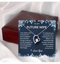 To My Future Wife Necklace, Bride To Be Gifts, Fiance Gifts For Her, Promise Necklace For Her, To My Wife Pendant, To My Soul...