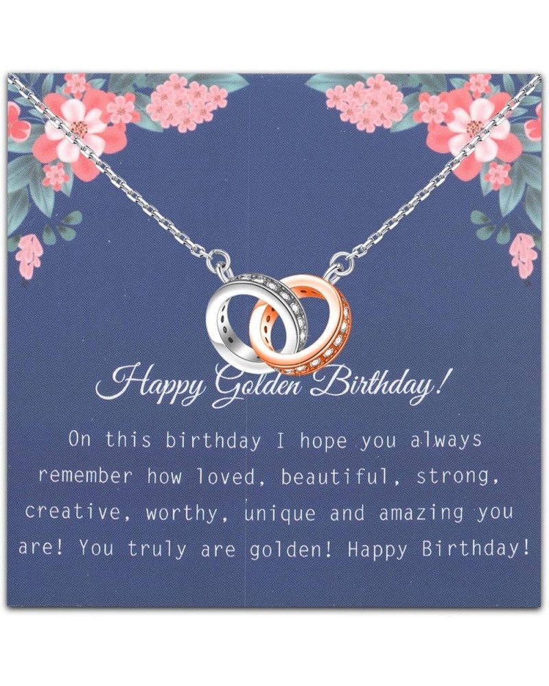 Golden Birthday Necklace Happy Golden Birthday Gift Meaningful Birthday Gift For Her Sister Daughter Golden Birthday On this ...