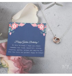 Golden Birthday Necklace Happy Golden Birthday Gift Meaningful Birthday Gift For Her Sister Daughter Golden Birthday On this ...