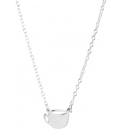 CUP Of COFFEE Necklace Silver $19.24 Necklaces