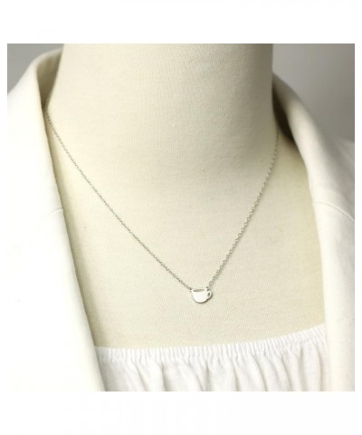 CUP Of COFFEE Necklace Silver $19.24 Necklaces