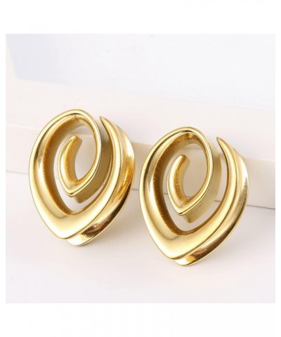 2 PCS Hypoallergenic 316 Stainless Steel 0G-1" Spiral Simple Saddle Hangers Plugs Unique Saddle Gauges Ear Plugs Expander Str...