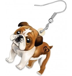 Acrylic Dog Earrings Dangle Drop Fashion Pet Jewelry for Women Girls Kids Charm Gift English Bulldog $6.23 Earrings