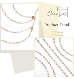 Rhinestone Leg Chain Sexy Thigh Chains Beach Body Chain Jewelry for Women and Girls Gold $7.77 Body Jewelry