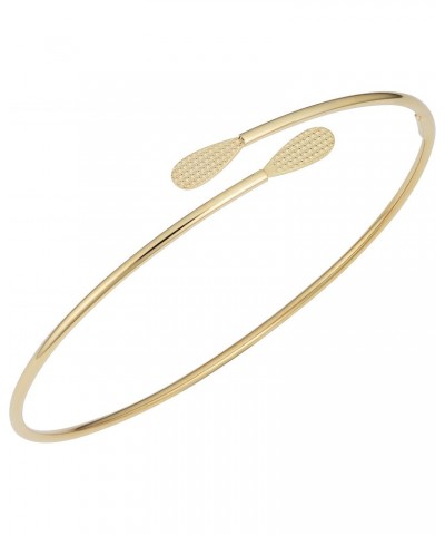 14k Yellow Gold Bypass Bangle Bracelet (7.5 inch) $87.90 Bracelets