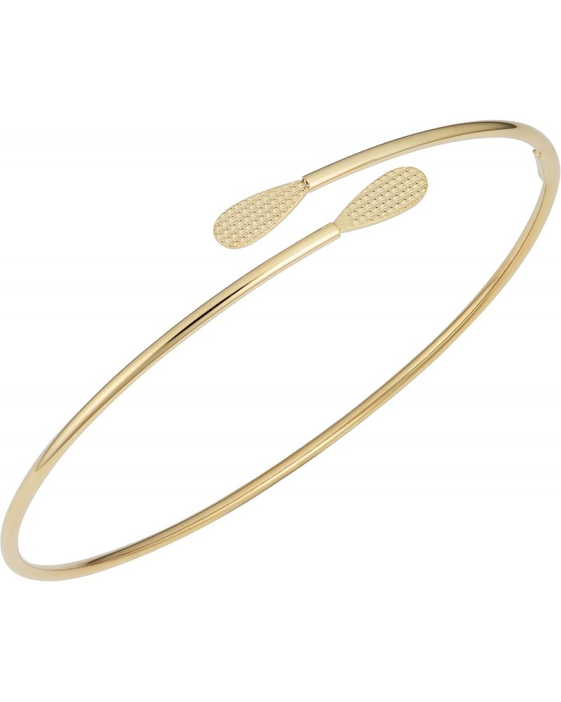 14k Yellow Gold Bypass Bangle Bracelet (7.5 inch) $87.90 Bracelets