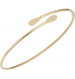 14k Yellow Gold Bypass Bangle Bracelet (7.5 inch) $87.90 Bracelets