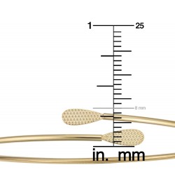 14k Yellow Gold Bypass Bangle Bracelet (7.5 inch) $87.90 Bracelets