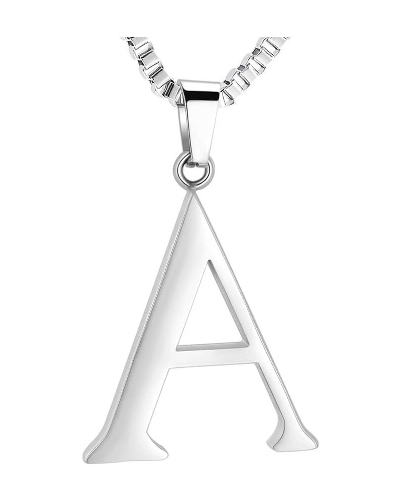 Letter Cremation Jewelry for Ashes Pendant Locket Stainless Steel Keepsake Ash Memorial Urn Necklaces for Ashes Letter A $14....