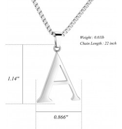 Letter Cremation Jewelry for Ashes Pendant Locket Stainless Steel Keepsake Ash Memorial Urn Necklaces for Ashes Letter A $14....