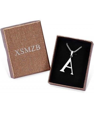 Letter Cremation Jewelry for Ashes Pendant Locket Stainless Steel Keepsake Ash Memorial Urn Necklaces for Ashes Letter A $14....