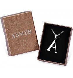 Letter Cremation Jewelry for Ashes Pendant Locket Stainless Steel Keepsake Ash Memorial Urn Necklaces for Ashes Letter A $14....