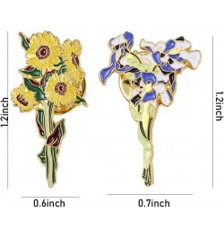 Sunflower Enamel Lapel Brooch Pin Metal Brooch, Cute Plant Sun Flower Pins for Backpacks Clothes Bags Hat Jewelry Gift purple...