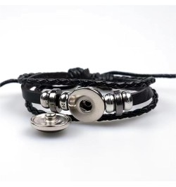 Zodiac Signs Spirit Bracelet Multilayer Adjustable 12 Constellation Black Leather Bracelet Handmade Woven Zodiac Sign Wrap Br...