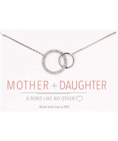 Gifts for Mom, Mother Daughter Gift - Interlocking Circle Necklace OR Bracelet, Christmas Gifts Necklace - Silver $14.08 Brac...