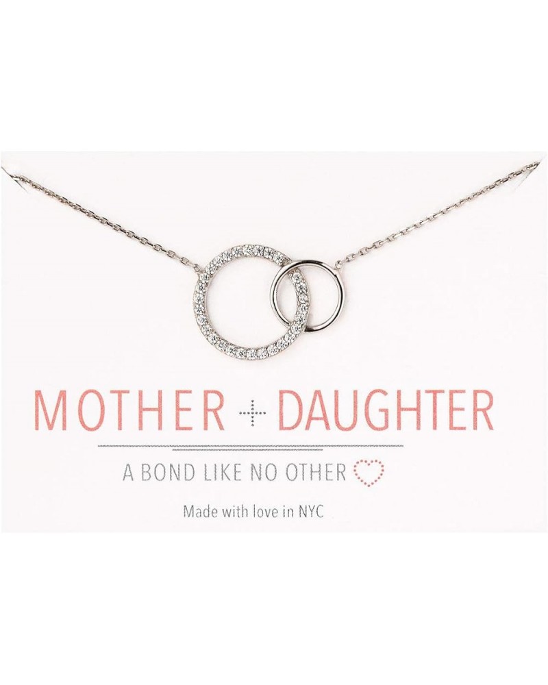 Gifts for Mom, Mother Daughter Gift - Interlocking Circle Necklace OR Bracelet, Christmas Gifts Necklace - Silver $14.08 Brac...