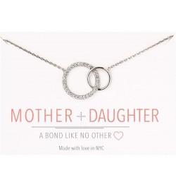 Gifts for Mom, Mother Daughter Gift - Interlocking Circle Necklace OR Bracelet, Christmas Gifts Necklace - Silver $14.08 Brac...