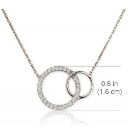 Gifts for Mom, Mother Daughter Gift - Interlocking Circle Necklace OR Bracelet, Christmas Gifts Necklace - Silver $14.08 Brac...