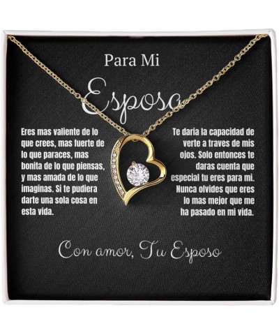 Regalo Esposa Standard Box Yellow Gold Finish $34.50 Necklaces