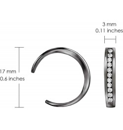 925 Sterling Silver Channel Cubic Zirconia CZ Adjustable Tarnish Resistant Hypoallergenic Open Toe Ring for Women Teen Girls,...