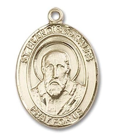 St. Francis de Sales Catholic Patron Saint Medal Pendant Necklace Charm, Made in USA Medium/Gold Filled/no chain $55.59 Neckl...