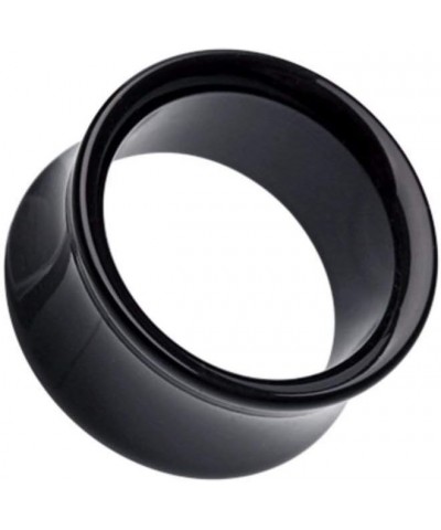 Basic Acrylic Double Flared Ear Gauge Tunnel Plug 1/2" (12.5mm), Black $11.20 Body Jewelry