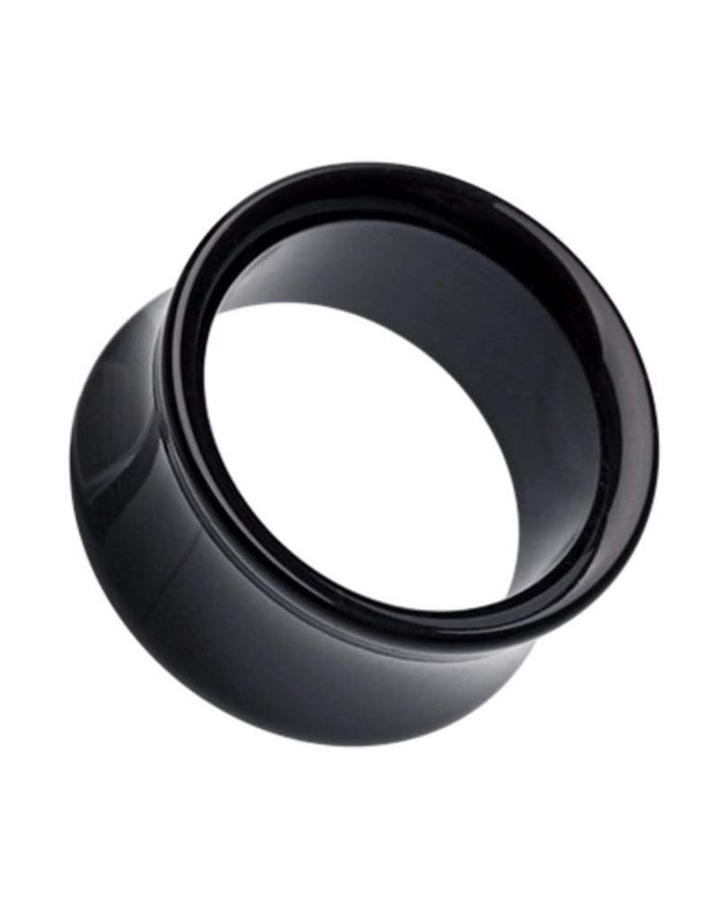 Basic Acrylic Double Flared Ear Gauge Tunnel Plug 1/2" (12.5mm), Black $11.20 Body Jewelry