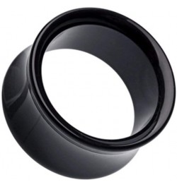 Basic Acrylic Double Flared Ear Gauge Tunnel Plug 1/2" (12.5mm), Black $11.20 Body Jewelry